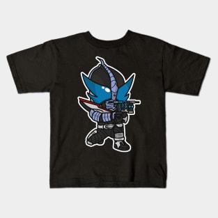 Kamen Rider Drake Chibi Style Kawaii Kids T-Shirt